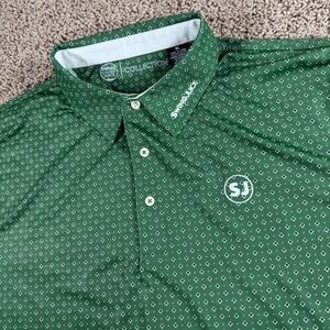 Swing Juice Collection Mens Golf Polo Shirt Green Diamond XL Performance outdoor